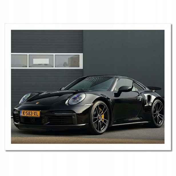 Plakáty v rámu 40x30 Černé Porsche Auto