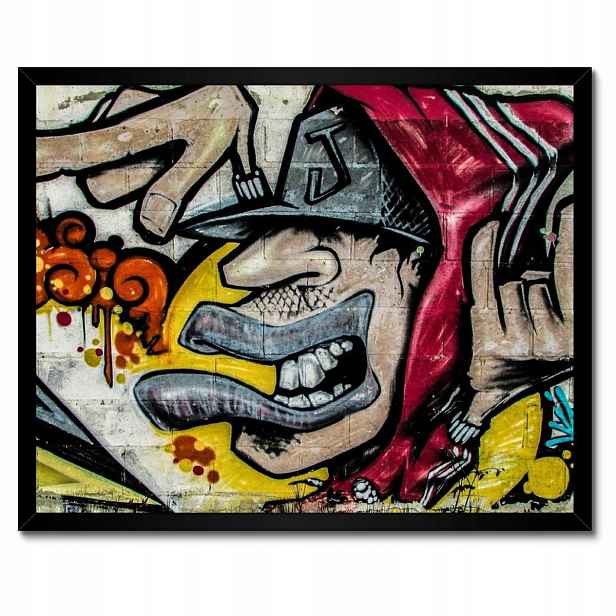 Plakáty v rámu 50x40 Graffiti Murale