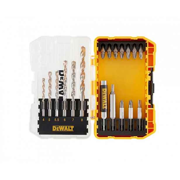 DeWALT - 19dílná sada bitů a vrtáků DT70712