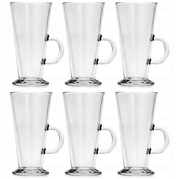 Klasické sklenice na kávu s čajovým latte Pasabahce Colombian 260 Ml 6 Ks