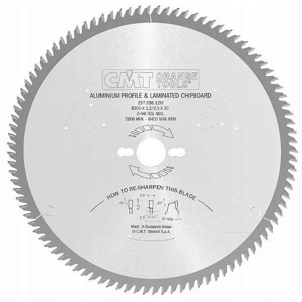 Kotouč na hliník 300x30mm 96Z Cmt 29709612M pro profesionální pilu