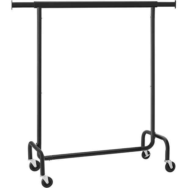 SONGMICS HSR011B01V2 pojízdný stojan na oblečení černý nosnost 130 kg