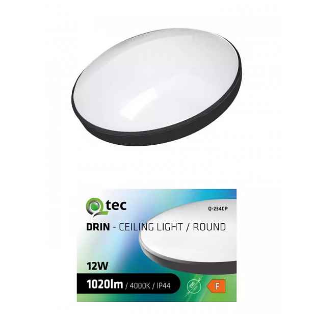 Svitidlo QTEC 12W 4000K black