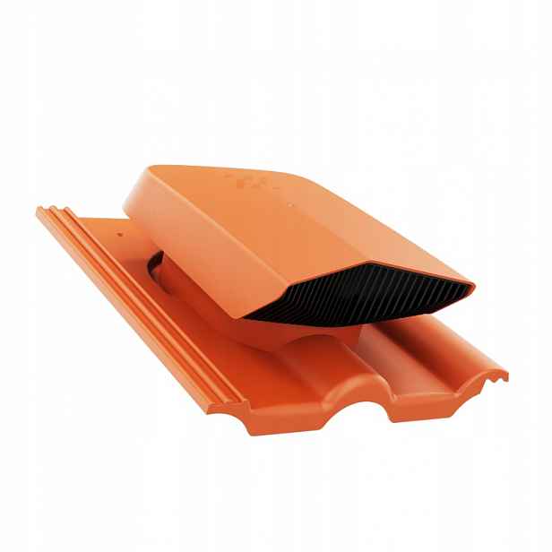 Ventilační střešní ventilátor Creaton Heidelberg Červený