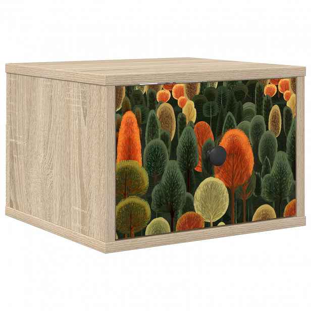 vidaXL Nástěnná noční skříňka ZAANDAM Dub sonoma 36 x 33 x 25 cm