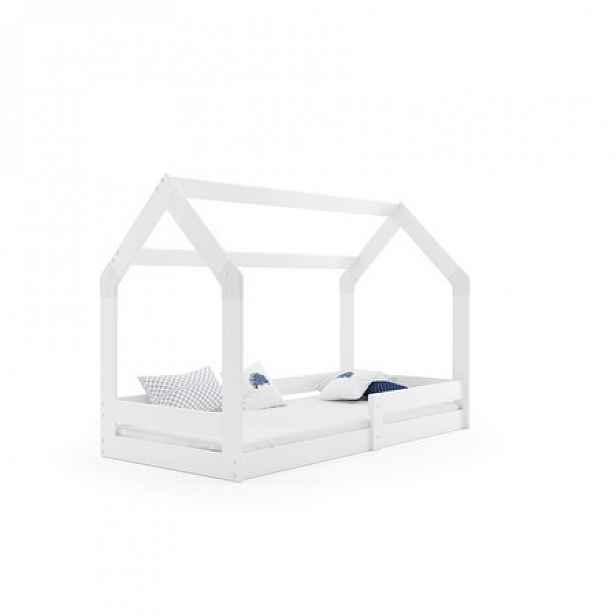 Dětská postel DOMEK I bez úložného prostoru  80x160 cm - bílá