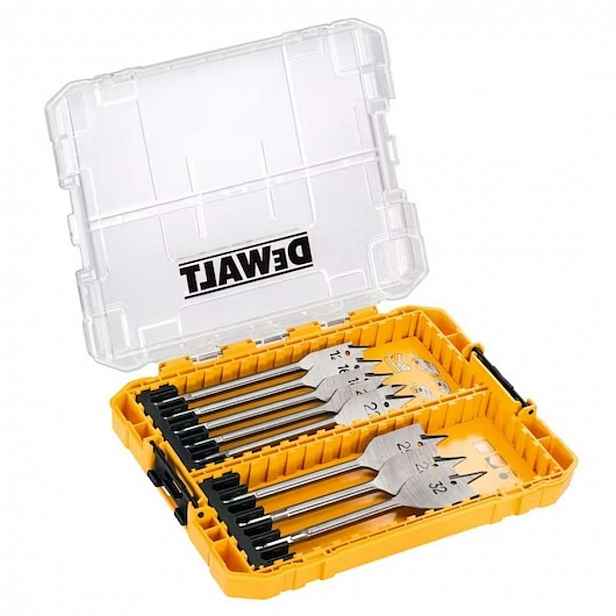 DeWALT - 8dílná sada plochých vrtáků do dřeva DT70750