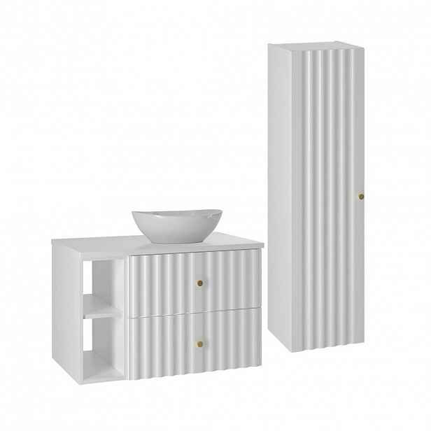 Petits-meubles KOUPELNOVÝ NÁBYTEK 80.6cm Izae 2er-Set Bílá
