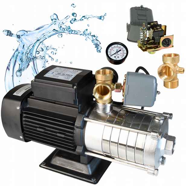 Čerpadlo 750W Hydroforová Inox pro vodu Kvalita Premium Pro 70 l/min S Příslušenstvím