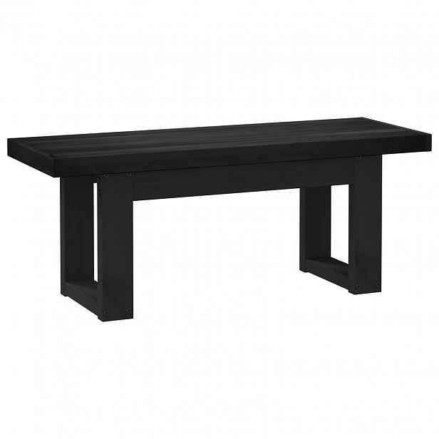 vidaXL Jídelní lavička NOAIN 120 x 41 x 45 cm Masivní borovice Černá