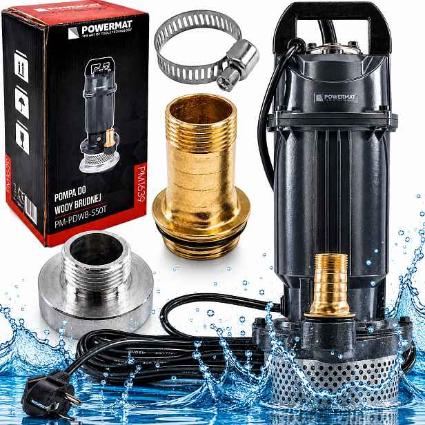 Čerpadlo Na Čistou Špinavou Vodu Ponorné 550 W 14 M Konektor 1 Palec 2 Adaptéry