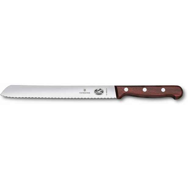 Nůž na chléb Victorinox Wood 21 cm zoubkované ostří, javorové dřevo