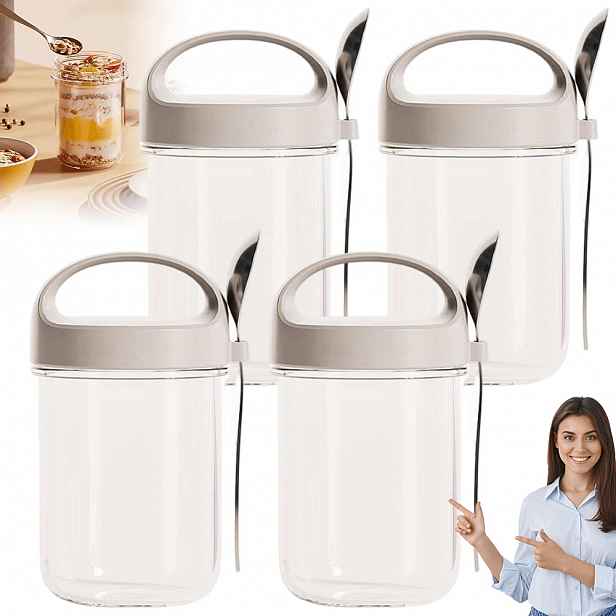 Skleněné sklenice o objemu 410 ml jsou ideální pro přípravu jídla