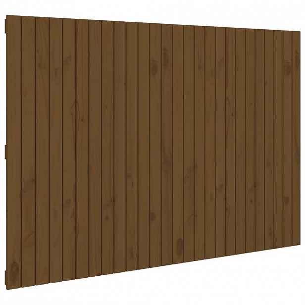 vidaXL Nástěnné čelo postele medově hnědé 166x3x110 cm borové dřevo