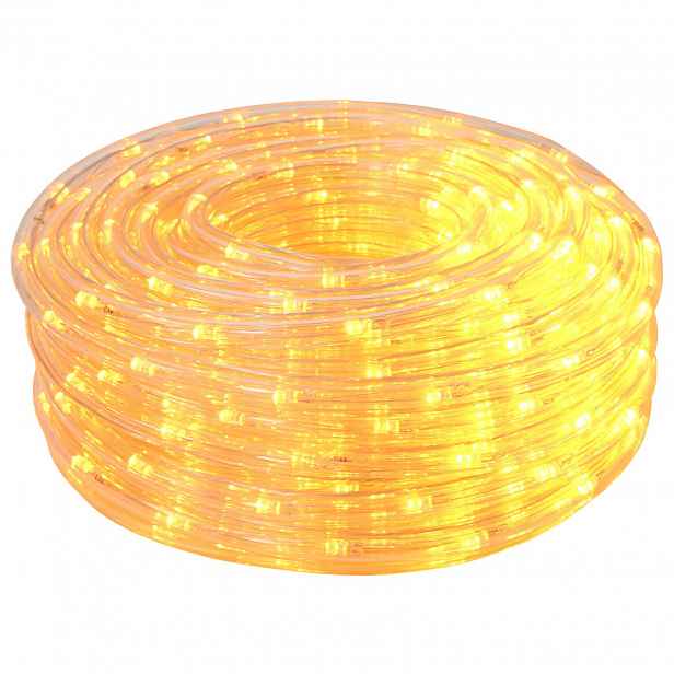 vidaXL Vánoční LED světelný had 240 LED Žlutá a 10 m