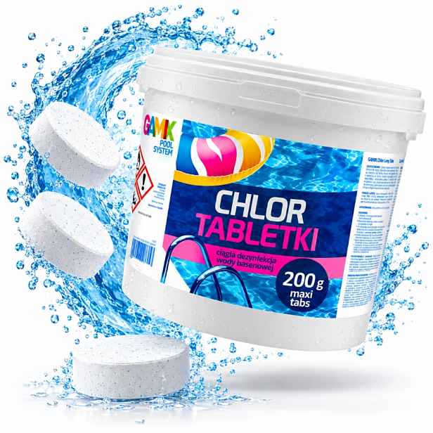 Volně Rozpustné Chlorové Tablety 5KG 200G 25 Ks Multi Bazénová Chemie
