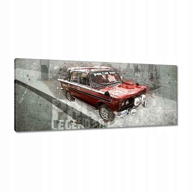 Obrazy 100x40 Červený Velký Fiat 125p