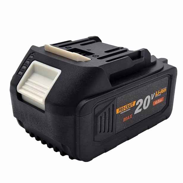 Akumulátor Li-Ion Procraft 20 V 4 Ah je vhodný pro nářadí Makita