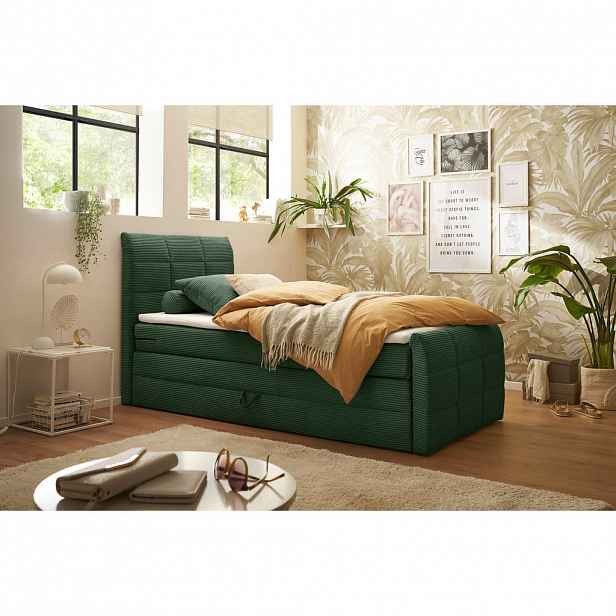 MID.YOU POSTEL BOXSPRING, 100/200 cm, zelená