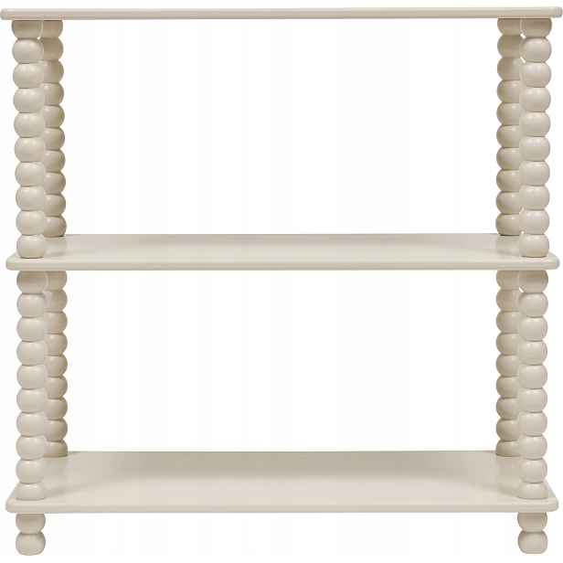 Otevřený Regál Mdf E1 S Borovicovými Nohami 75 X 34 X 75 CM, Béžový, 3 Úrovně