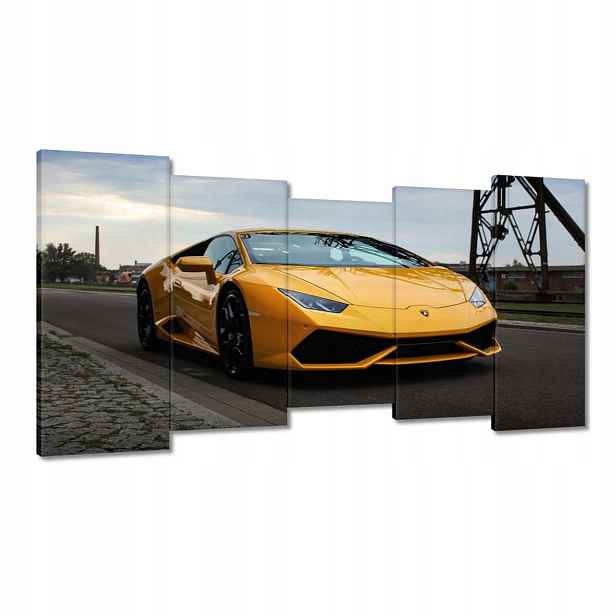 Obrazy 150x80 Žlutý sportovní automobil