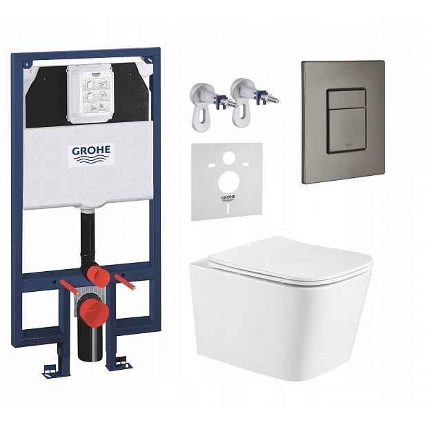 7v1 Sada Wc, Stelaz Grohe Slim Wc Mísa Imprese Tornado Tlačítko