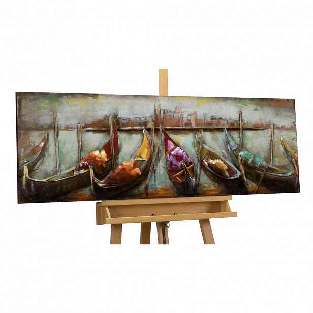 KUNSTLOFT KOVOVÝ OBRAZ BLÍZKOST DÁLEK, 120/40 CM