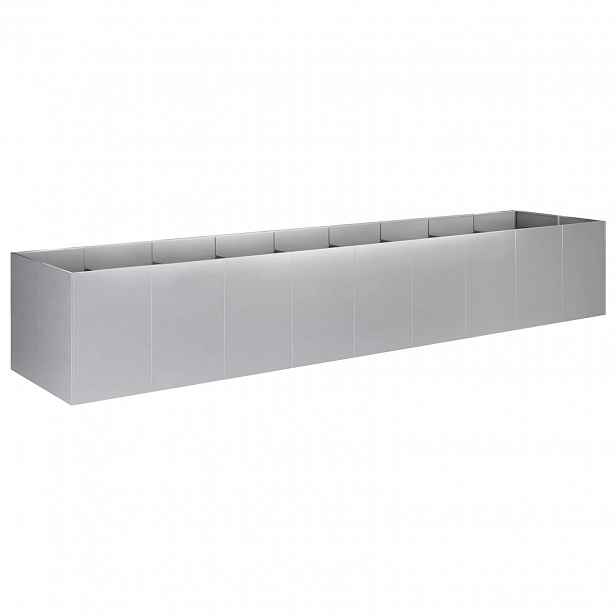 vidaXL Zahradní pěstebník Stříbrná 360 x 80 x 60 cm Pozinkovaná ocel