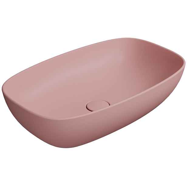 GSI NUBES keramické umyvadlo na desku 60x38cm, blush mat