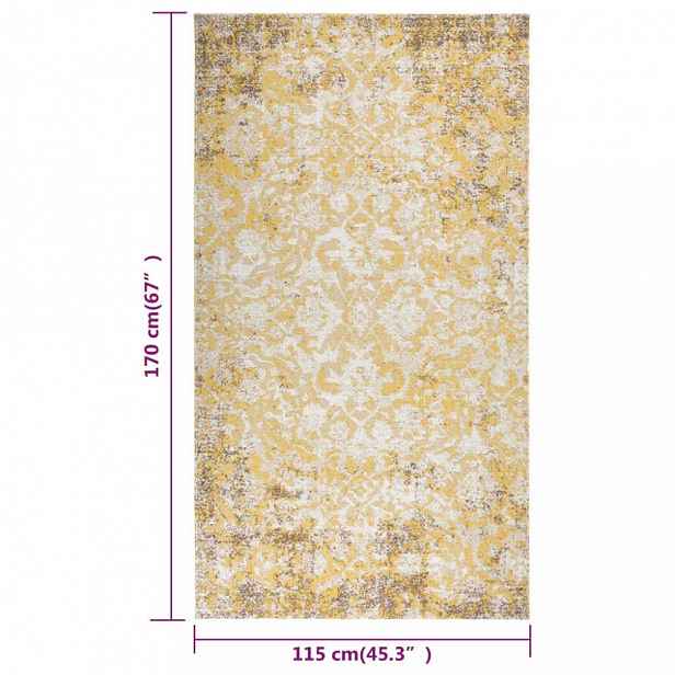 Venkovní koberec PP žlutá Dekorhome 80x150 cm