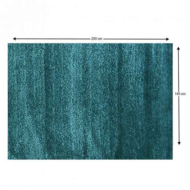 Shaggy koberec ARUNA tyrkysová Tempo Kondela 140x200 cm