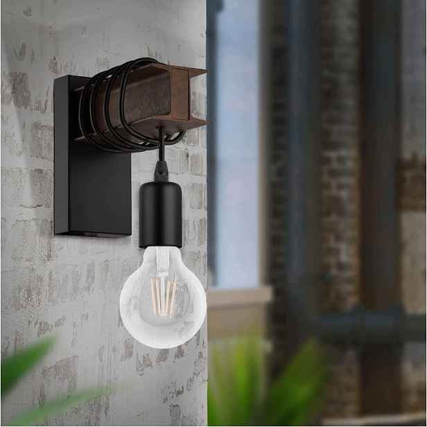 Stylová Industriální Nástěnná Lampa Eglo Medbourne 33624