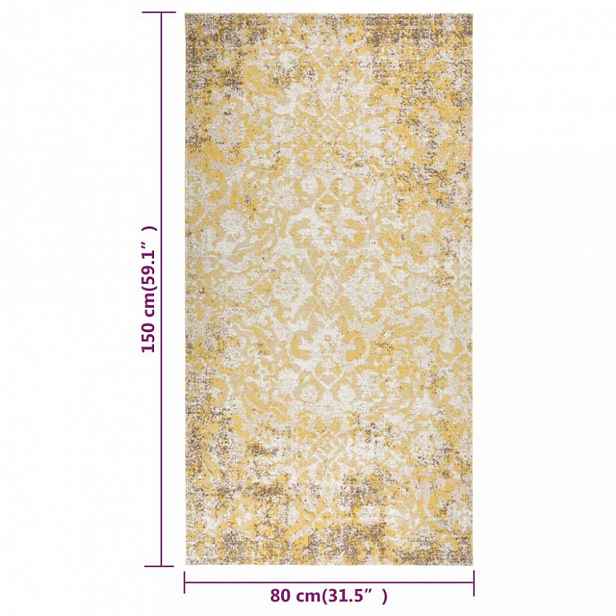 Venkovní koberec PP žlutá Dekorhome 80x150 cm