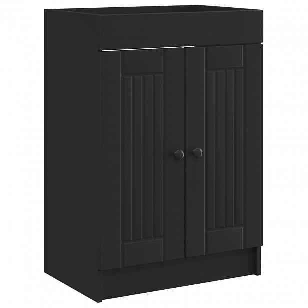 vidaXL Koupelnová skříňka pod umyvadlo Černá 78,5 x 37,5 x 81 cm