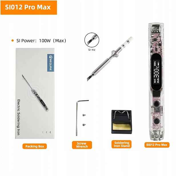 Přenosná páječka Oled Sequre SI012 Pro Max hrot Si-ku