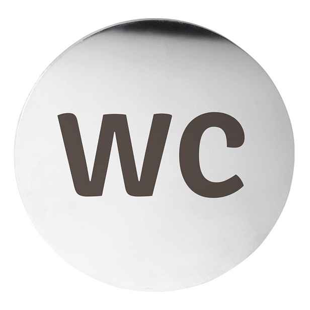 Sapho Cedule WC, O 75mm, nerez mat