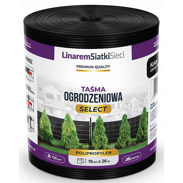 Stínící Panelové Pásy Premium 1,2 mm Polypropylen 19x26 m Na Oplocení Černá