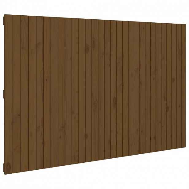 vidaXL Nástěnné čelo postele medově hnědé 185x3x110cm masivní borovice