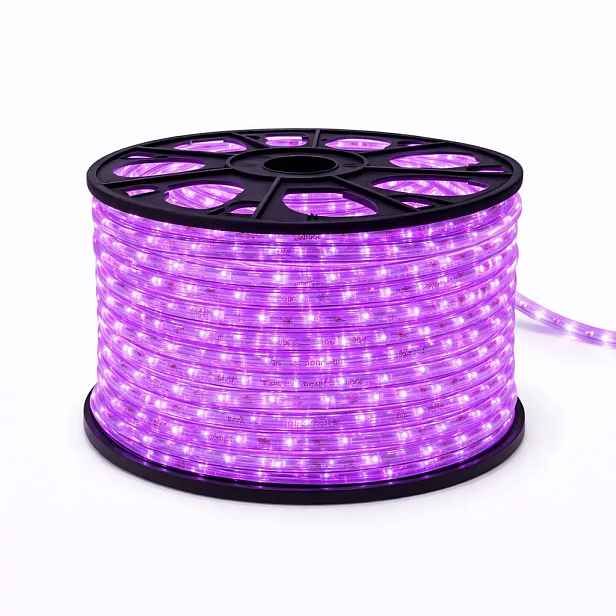Easy Fix světelná LED hadice venkovní, 50 m, růžová, 1500 diod, čirý kabel, IP44, cívka