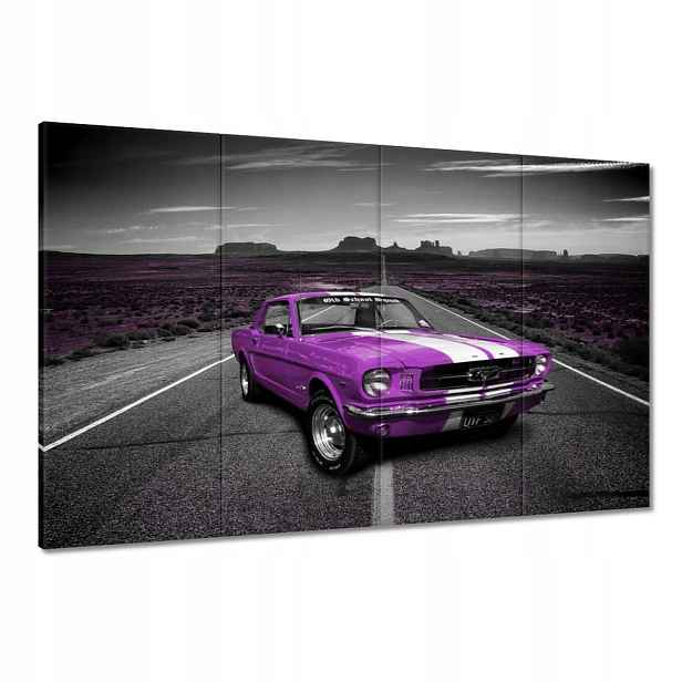 Obrazy 120x80 Fialový Ford Mustang