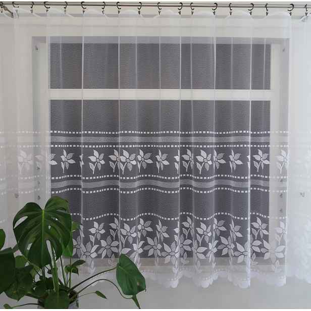 Mg Záclona žakárová páska 623/885 Bílá 350x160 cm hotová s páskou M