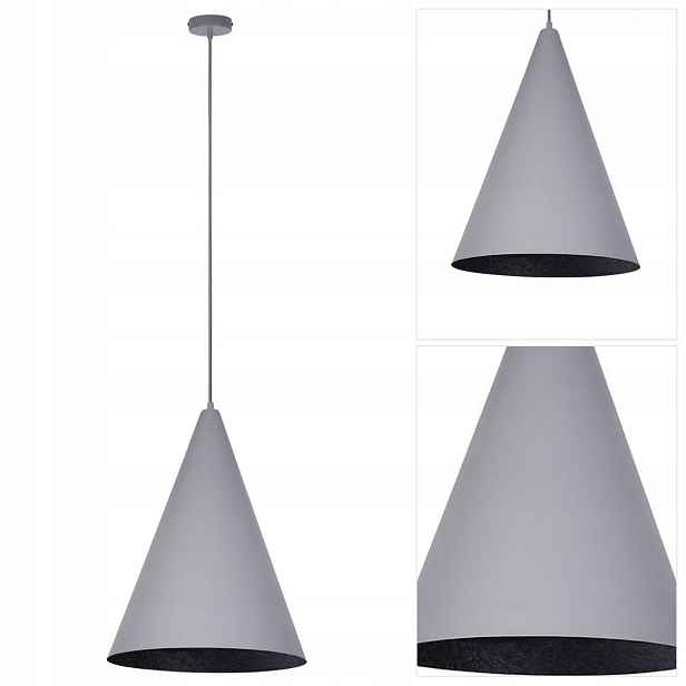 Šedá závěsná lampa Vesuvio moderní nad barem v kuchyni Sigma Lighting