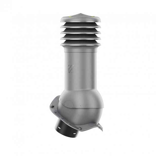 Větrací komín HiVent pro plechovou střešní krytinu, profil X, 125 mm, grafit