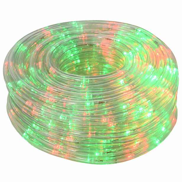 vidaXL Vánoční LED světelný had 1200 LED Červená a Zelená 50 m
