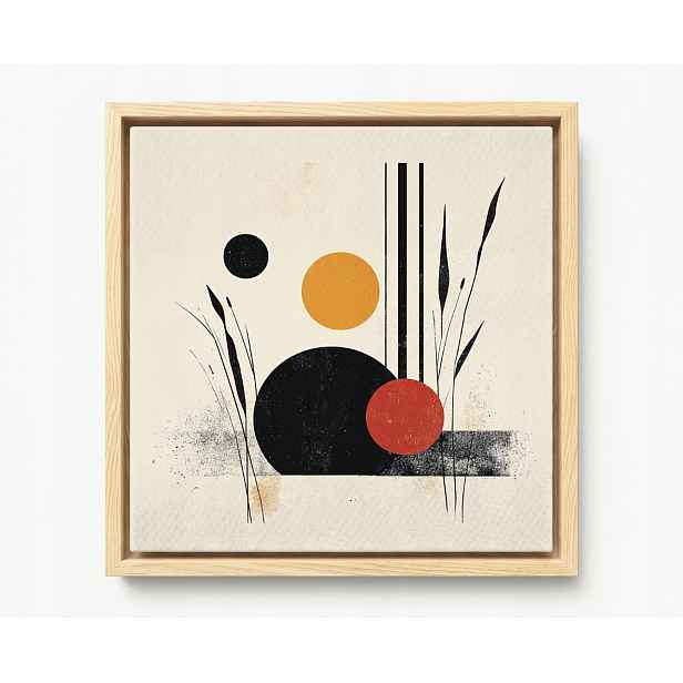 Obraz Rám American Box Grafika Geometrie Bauhaus Wabi-sabi Kolo 60x60