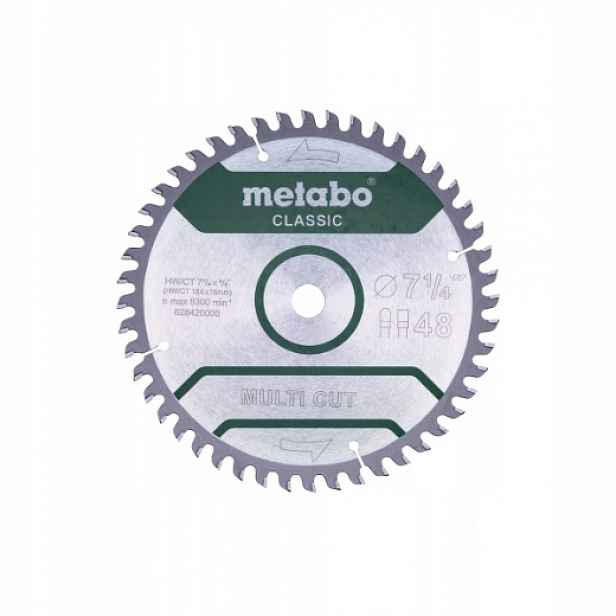 Kotoučová Pila 184 mm 1,8 mm 16 mm 48 Z Multi Cut Laminát Tenký Alu Profil Mdf