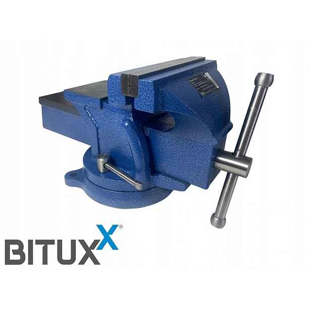Litinový zámečnický svěrák 150 mm Bituxx Otočný o 360° Stolní