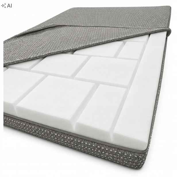 Matrace 120x200 pěnová Smart Cube teen středně tvrdá H3 oboustranná 14 cm