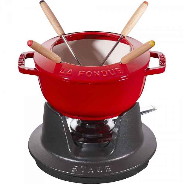 Sada pro Fondue 16 cm, červená Staub