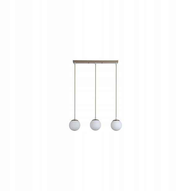 Závěsné Svítidlo Ocel Sklo Béžové Zlato 35W Moderní Design